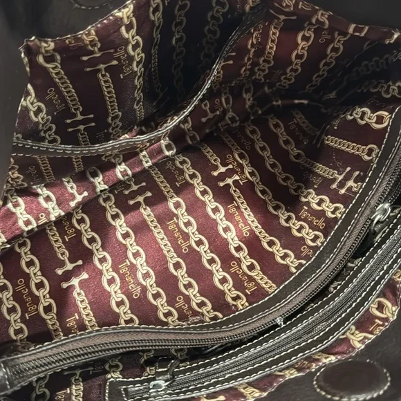 Tignanello Brown Leather Shoulder purse - Picture 3 of 8